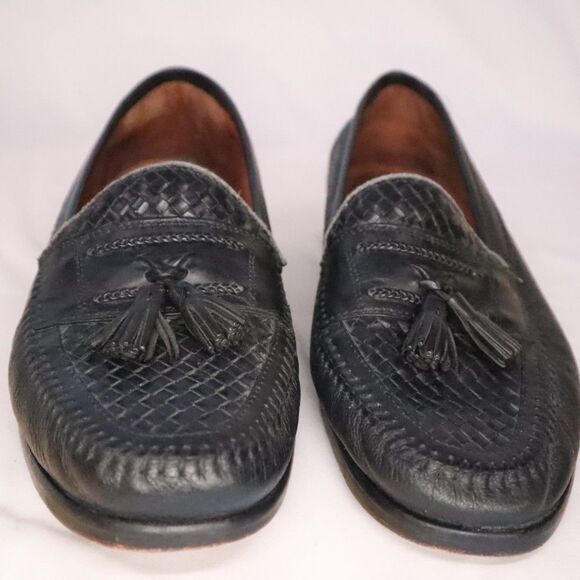 Brass Boot Tassel penny loafer men\'s Black Size 10 main image 7